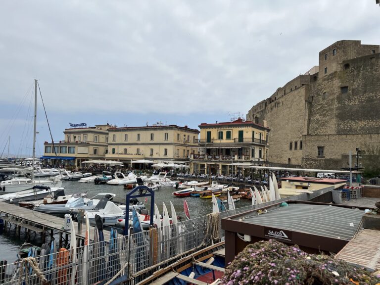Castel Nuovo and the marina in Naples
